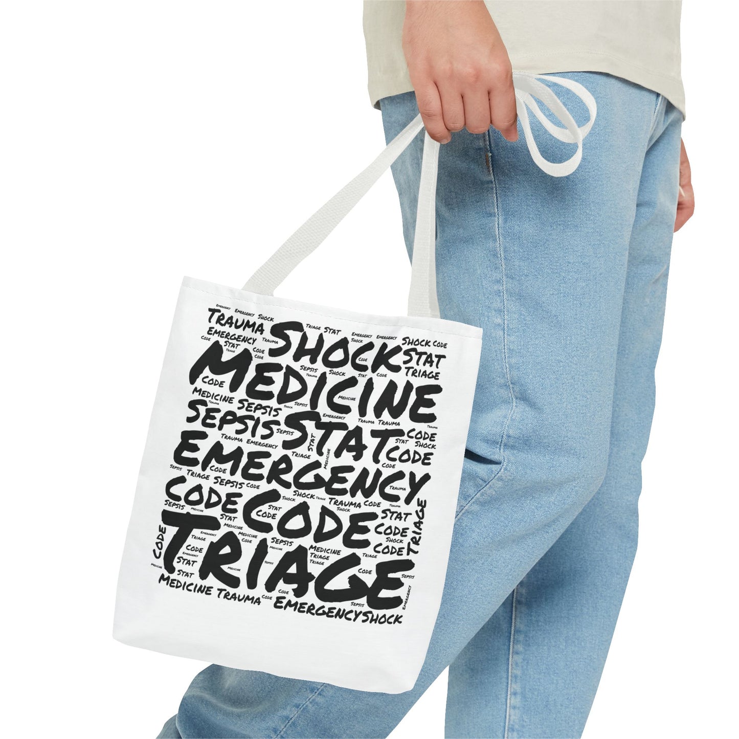 Emergency Medicine Word Cloud White Tote Bag