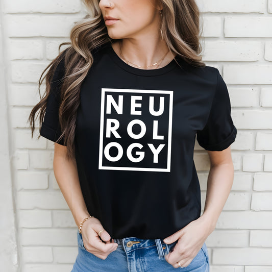 NEUROLOGY Square Text T-Shirt