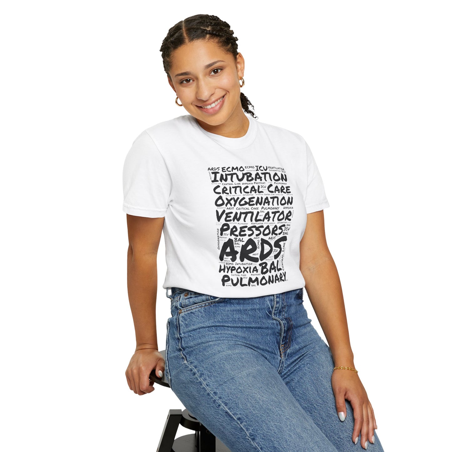 Critical Care Wordcloud T-Shirt