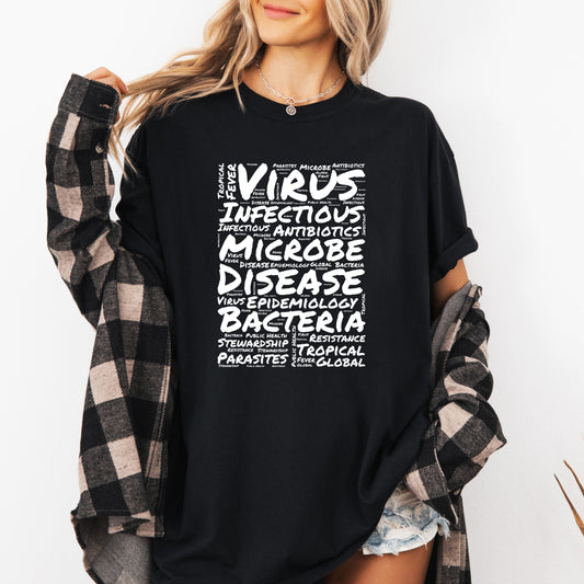 Infectious Disease Wordcloud T-Shirt