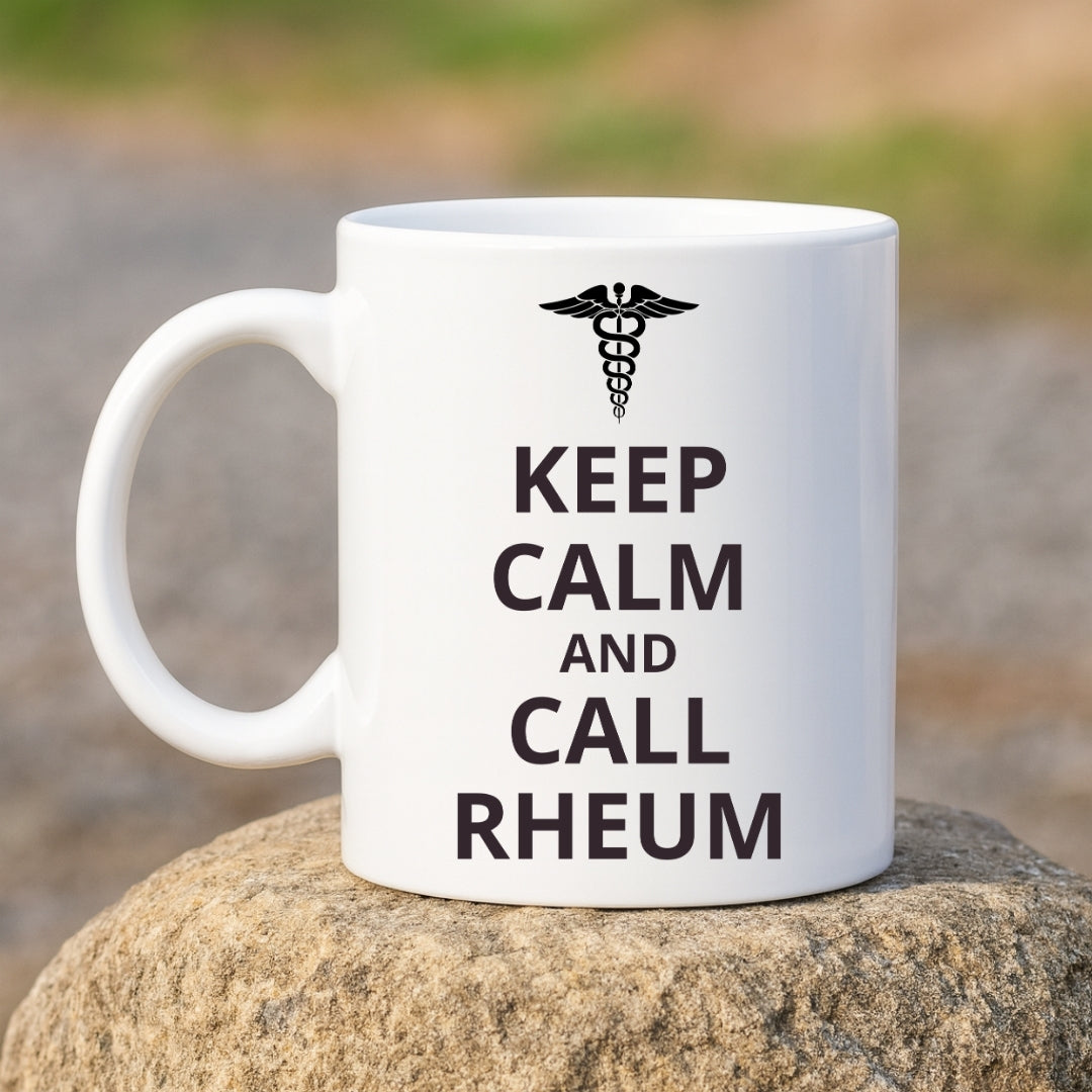 "Keep Calm and Call Rheum" Coffee Mug