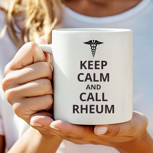 "Keep Calm and Call Rheum" Coffee Mug
