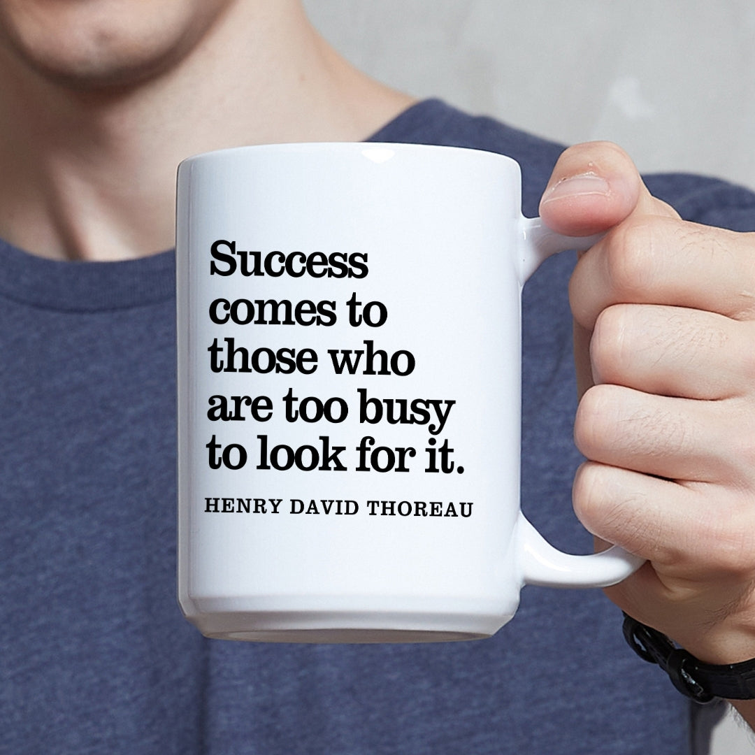 Henry David Thoreau Inspirational Quote Coffee Mug