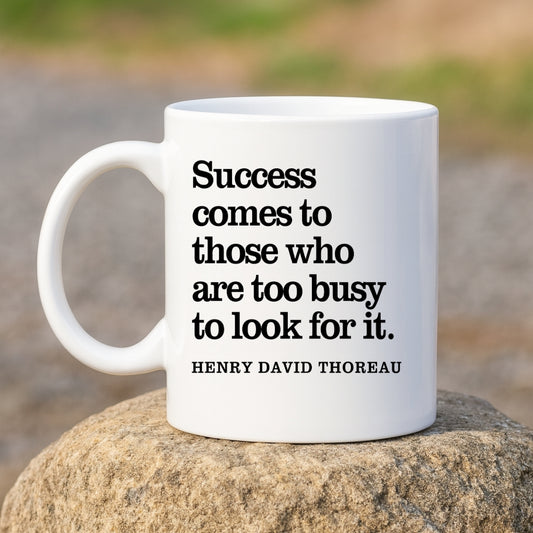 Henry David Thoreau Inspirational Quote Coffee Mug