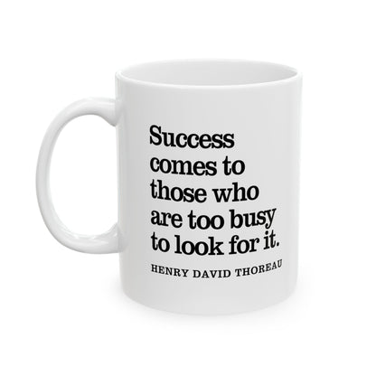 Henry David Thoreau Inspirational Quote Coffee Mug