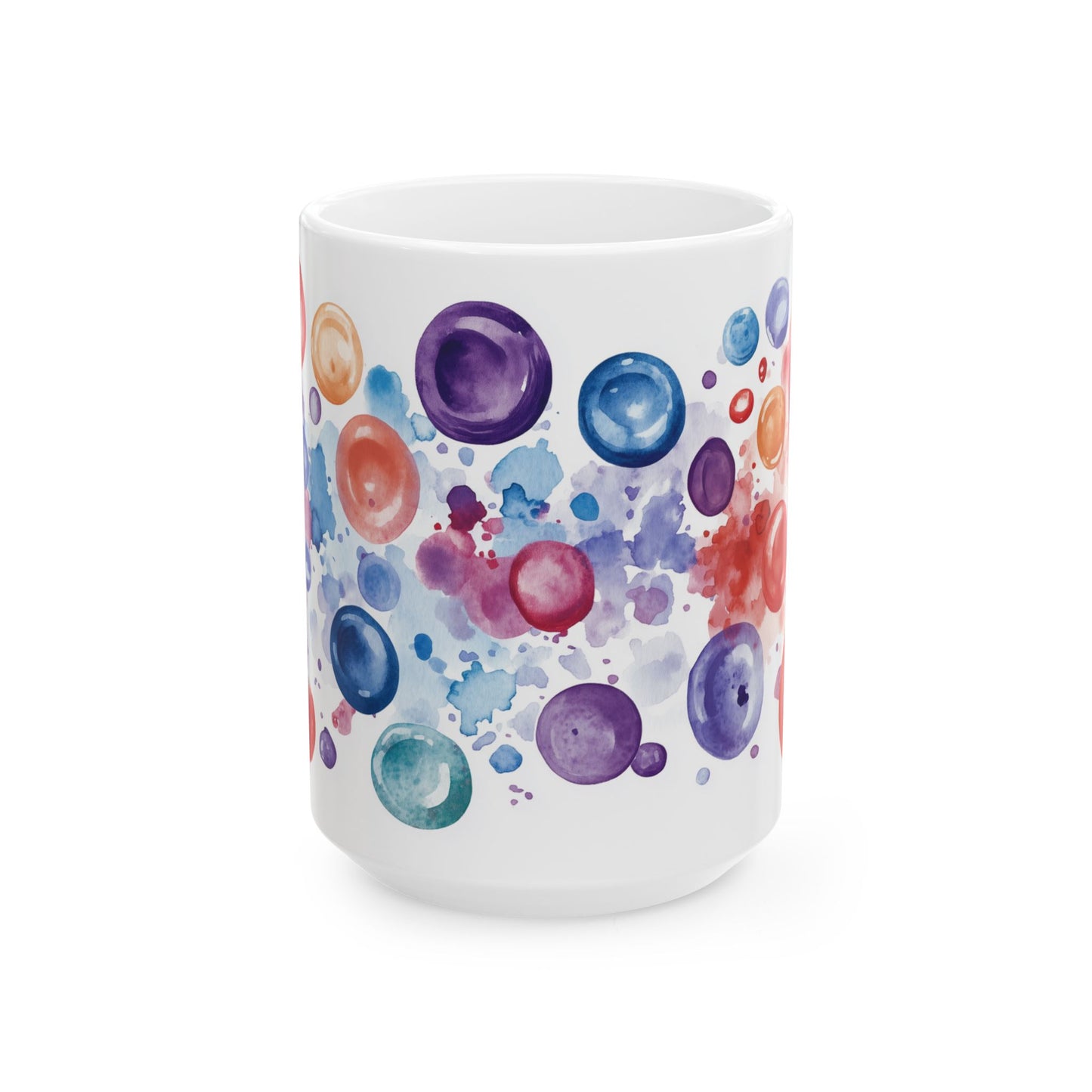 Colorful Red Blood Cells Watercolor Mug