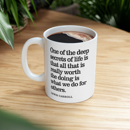 Lewis Carroll Inspirational Quote Coffee Mug