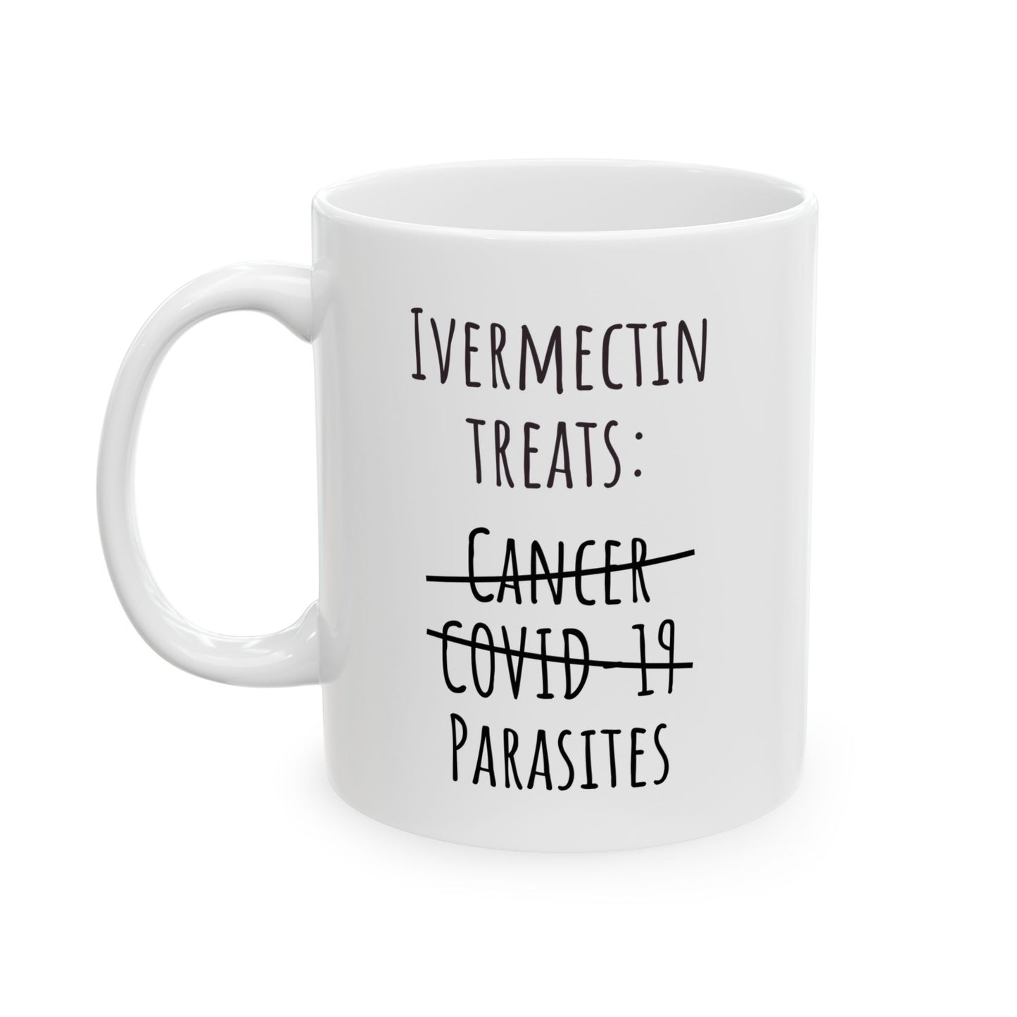 "Ivermectin Treats Parasites" Coffee Mug