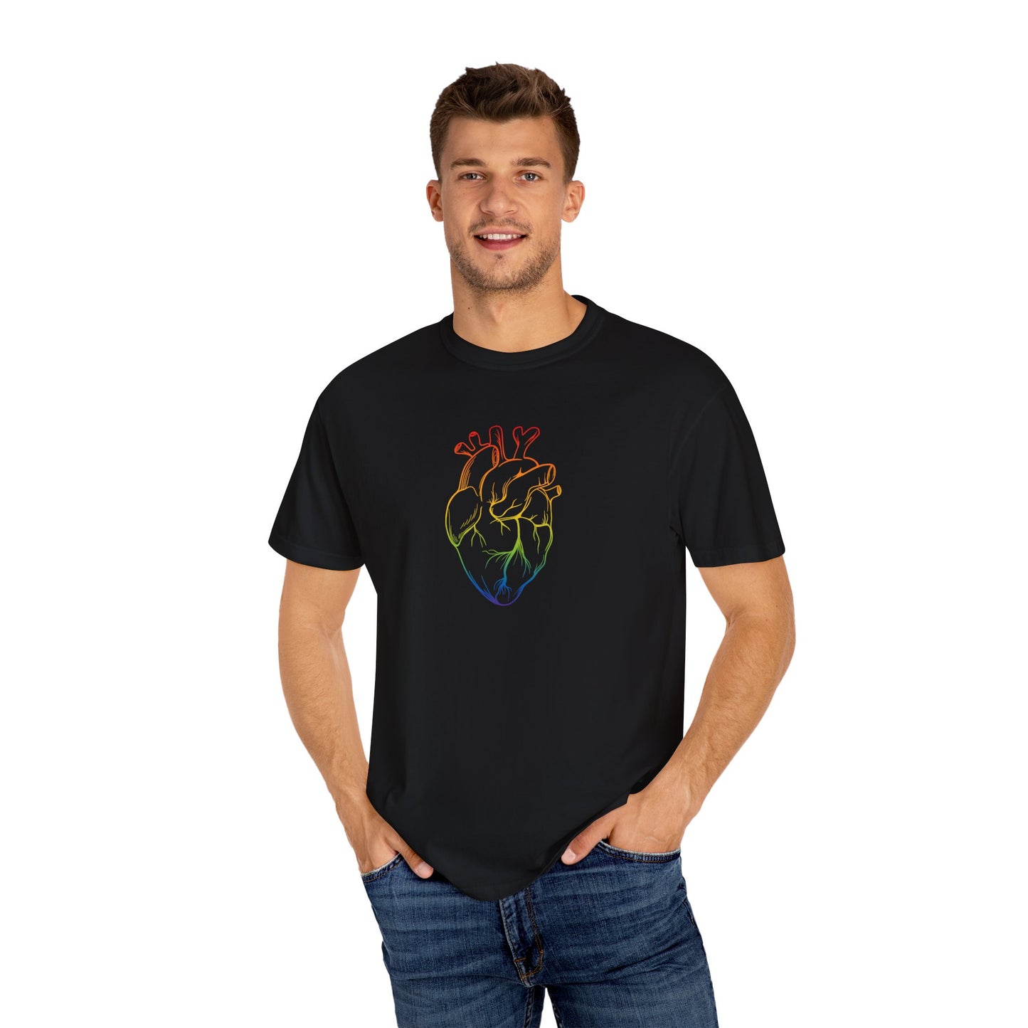 Rainbow Anatomical Heart T-Shirt