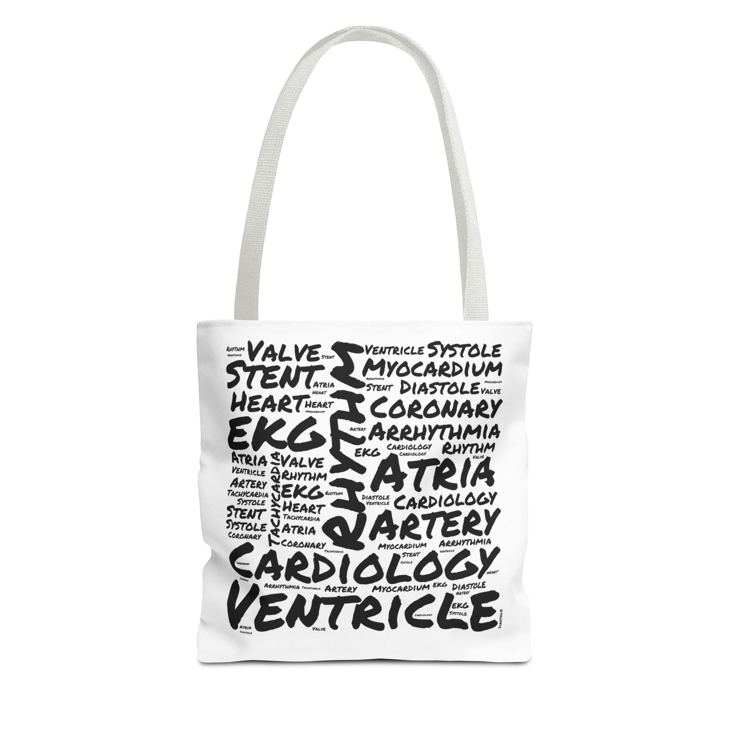 Cardiology Word Cloud White Tote Bag
