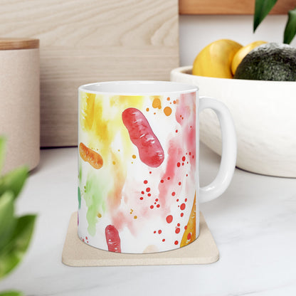 Microbe Bacteria Colorful Watercolor Mug