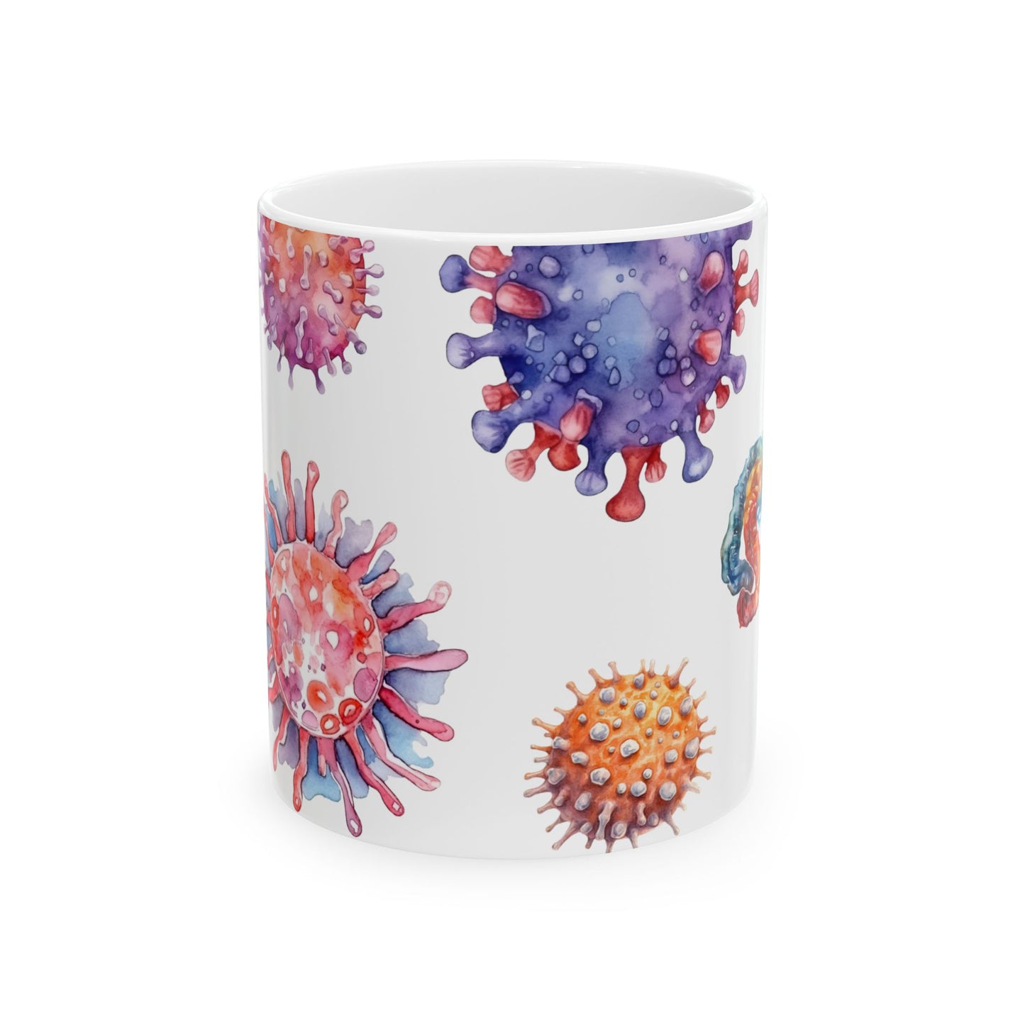 Microbe Watercolor Coffee Mug