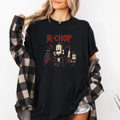 "R-CHOP" Funny Oncology Parody Band T-Shirt