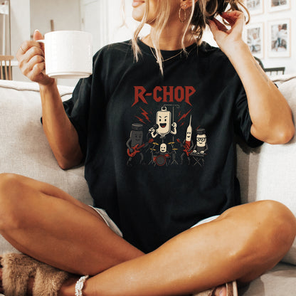 "R-CHOP" Funny Oncology Parody Band T-Shirt