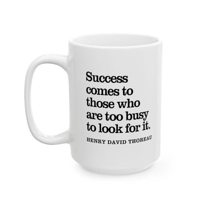 Henry David Thoreau Inspirational Quote Coffee Mug