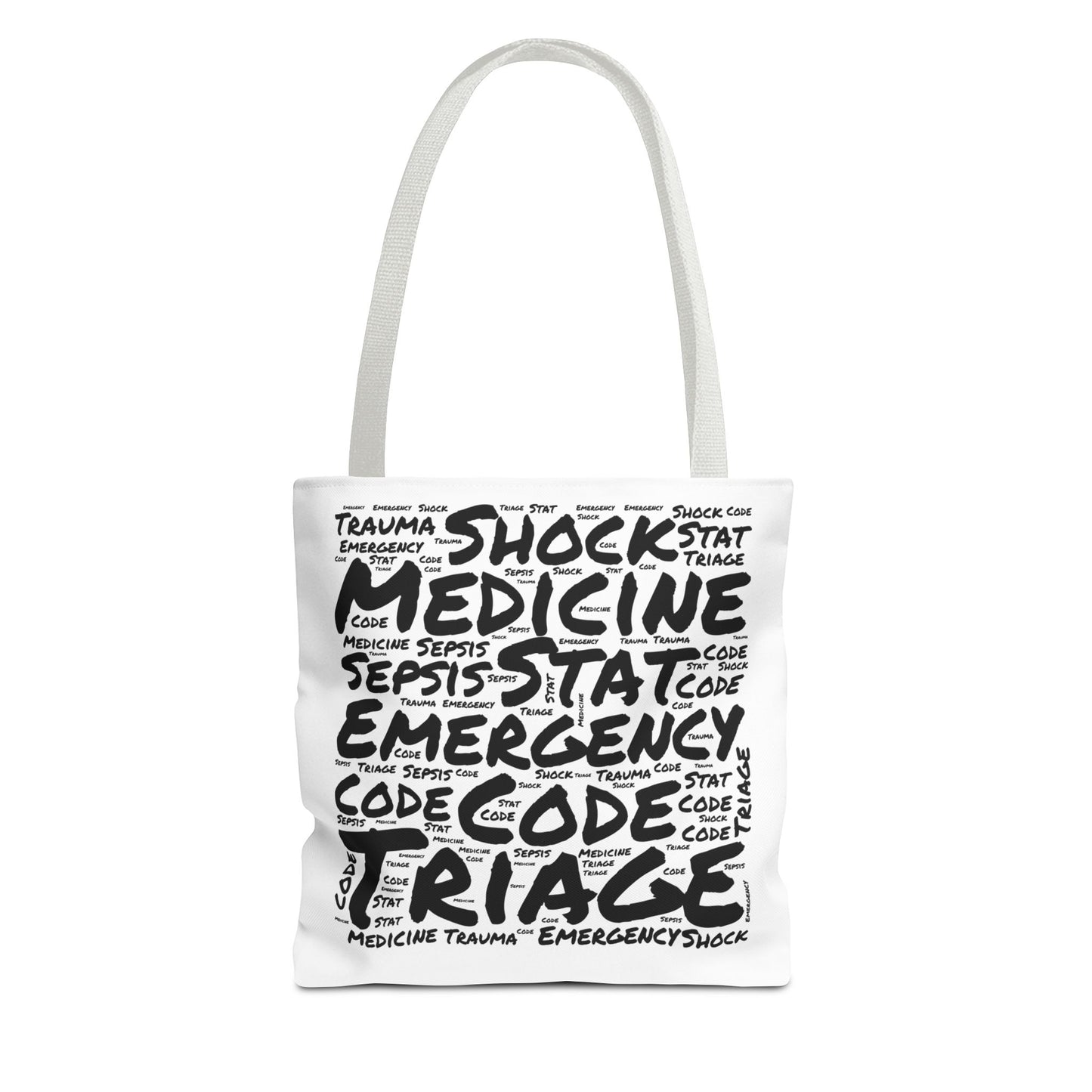 Emergency Medicine Word Cloud White Tote Bag