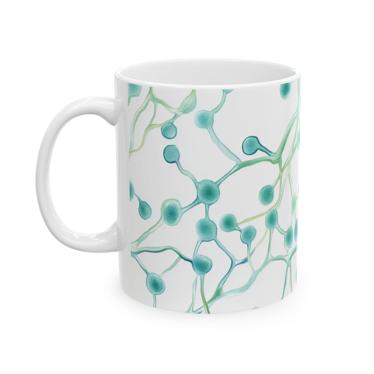 Budding Yeast Watercolor Colorful Coffee Mug