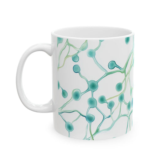 Budding Yeast Watercolor Colorful Coffee Mug