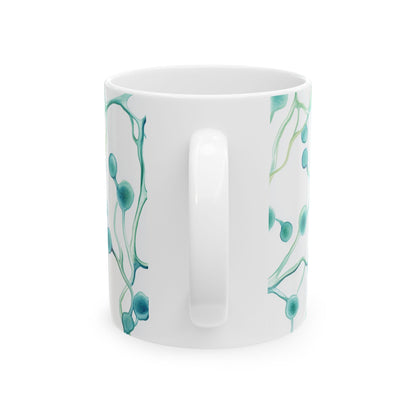 Budding Yeast Watercolor Colorful Coffee Mug