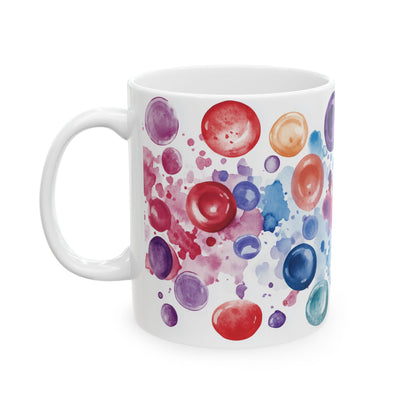 Colorful Red Blood Cells Watercolor Mug