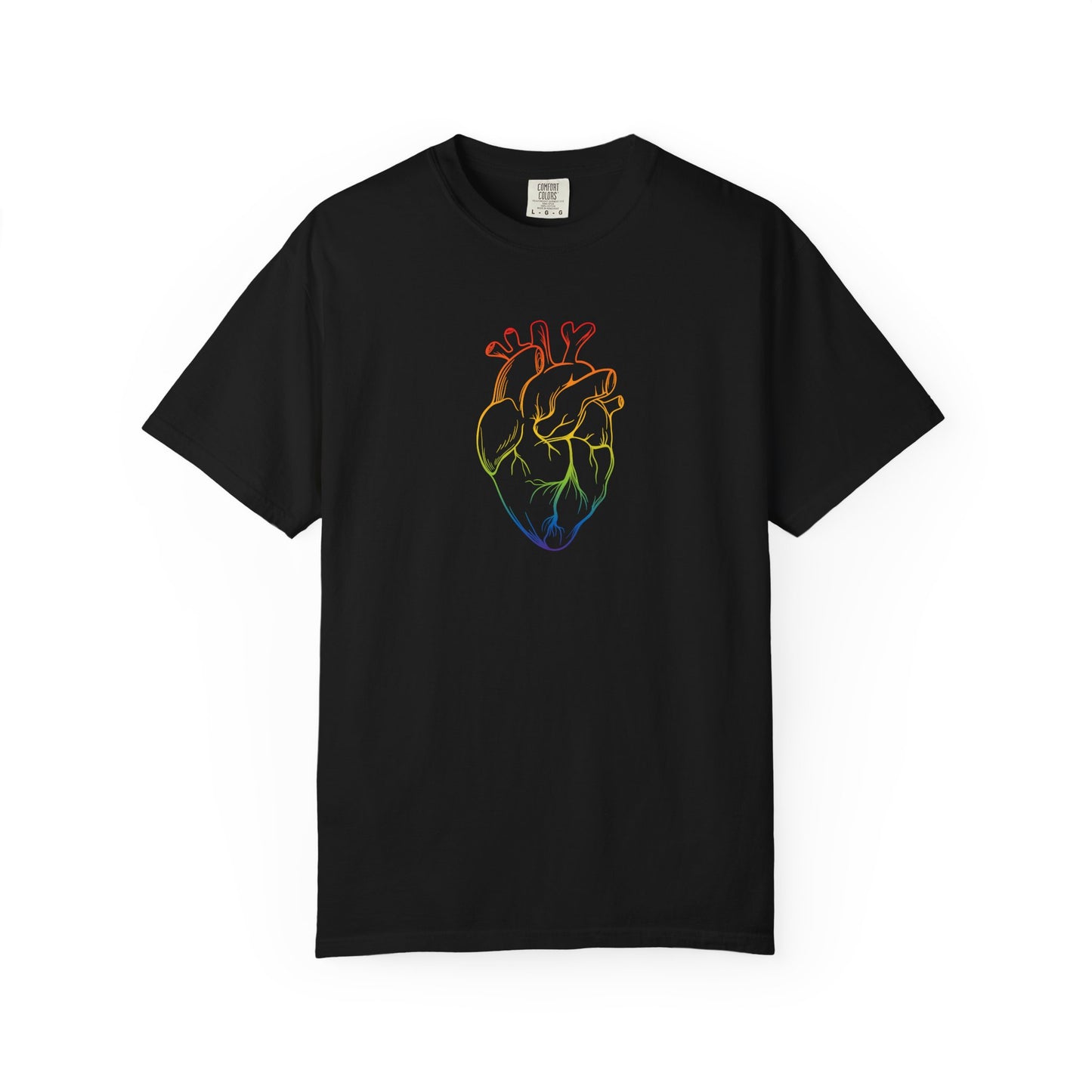 Rainbow Anatomical Heart T-Shirt