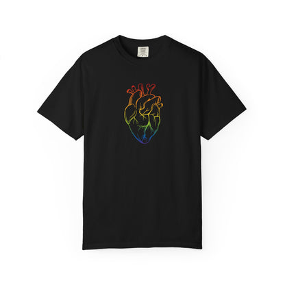 Rainbow Anatomical Heart T-Shirt