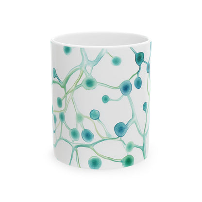 Budding Yeast Watercolor Colorful Coffee Mug