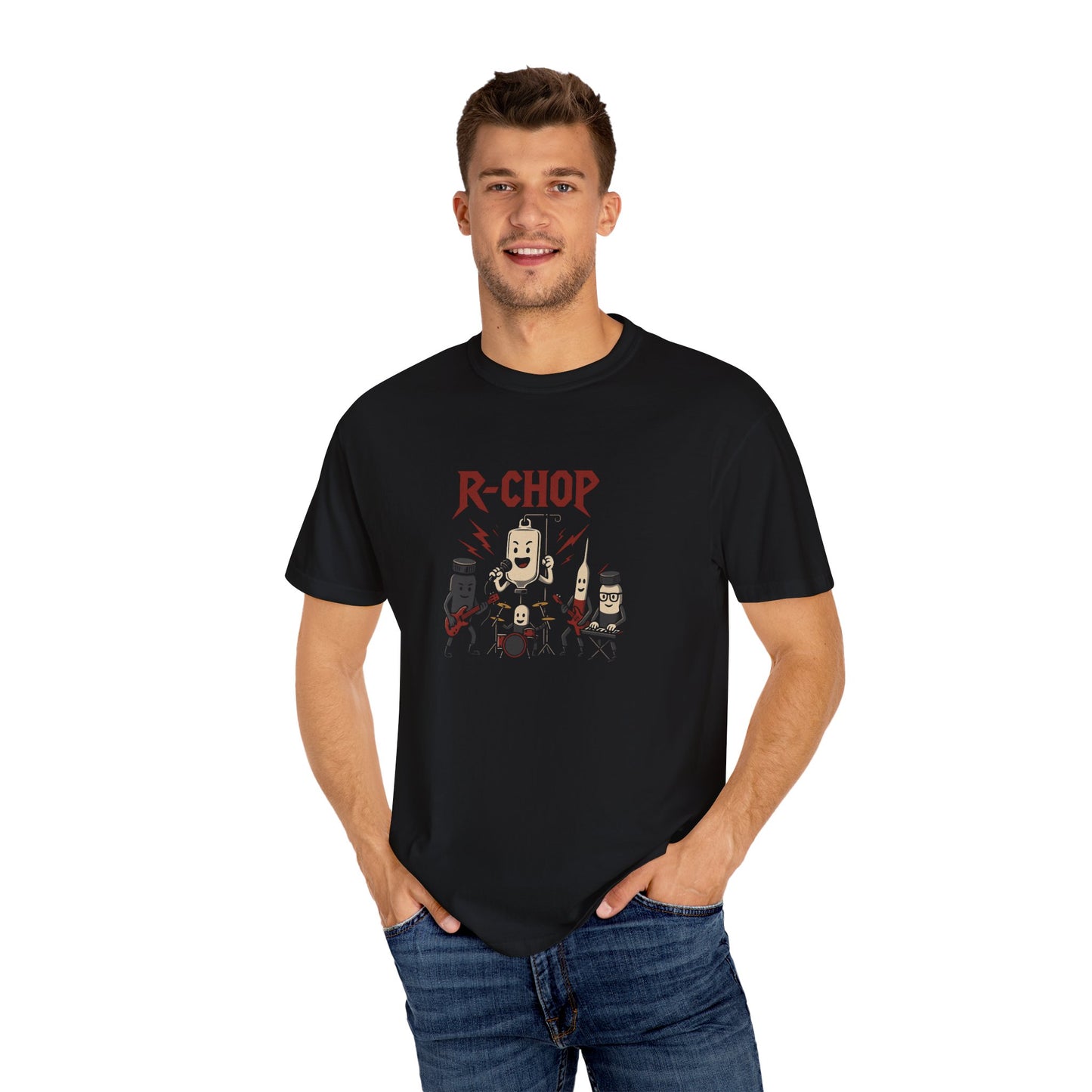 "R-CHOP" Funny Oncology Parody Band T-Shirt