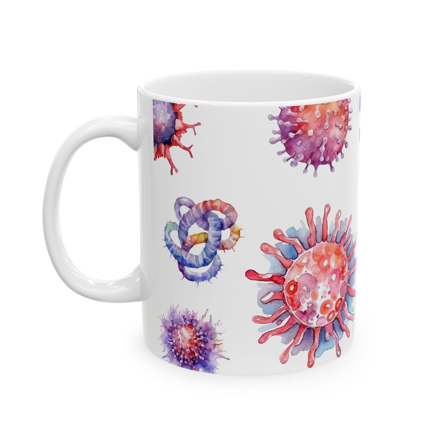 Microbe Watercolor Coffee Mug