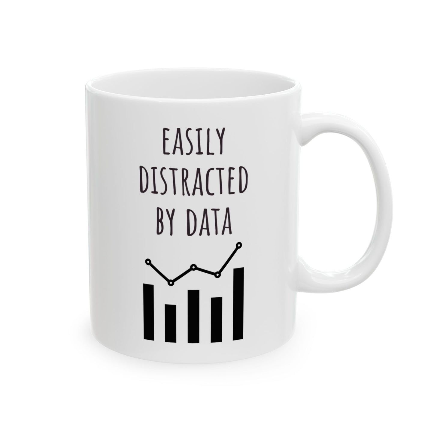 "Easily Distracted by Data" Coffee Mug