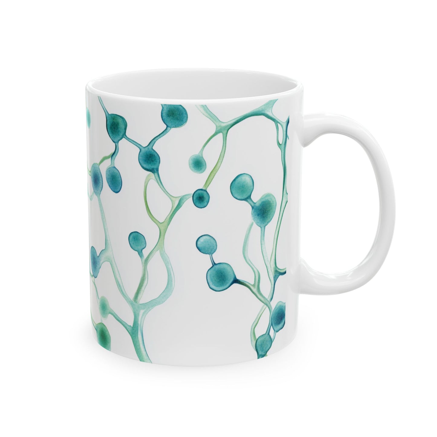 Budding Yeast Watercolor Colorful Coffee Mug