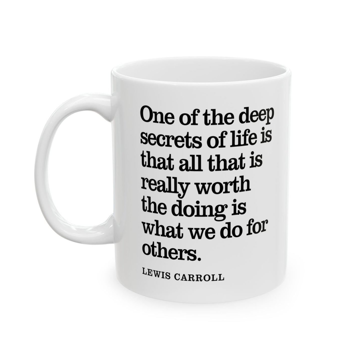 Lewis Carroll Inspirational Quote Coffee Mug