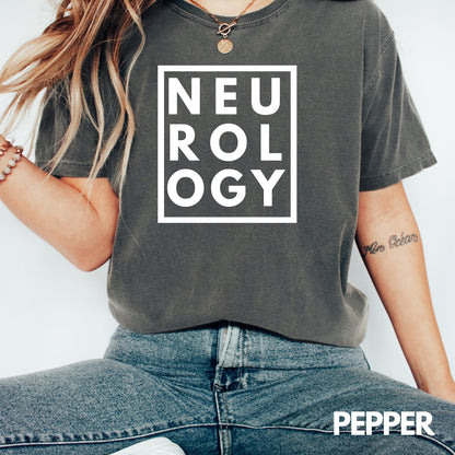 NEUROLOGY Square Text T-Shirt