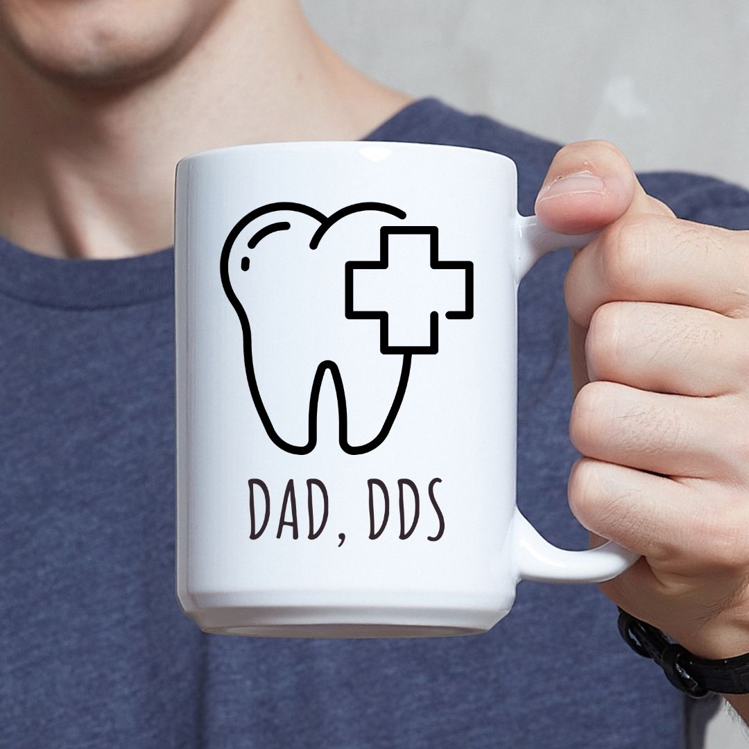 Dad, DDS Coffee Mug for Dentist Dad
