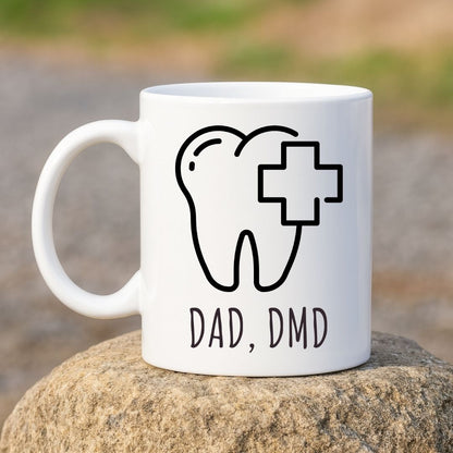 "Dad, DMD." Coffee Mug for Dentist Dad