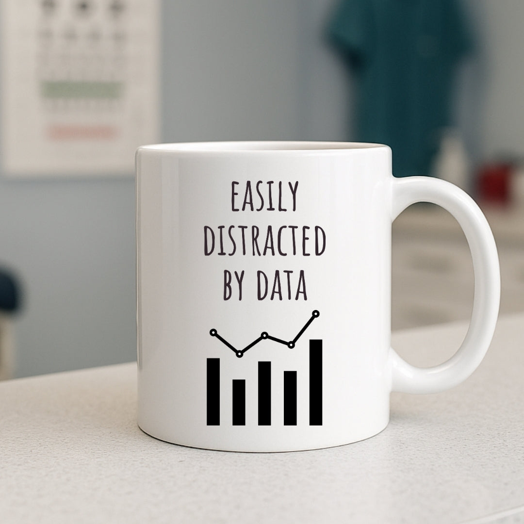 "Easily Distracted by Data" Coffee Mug