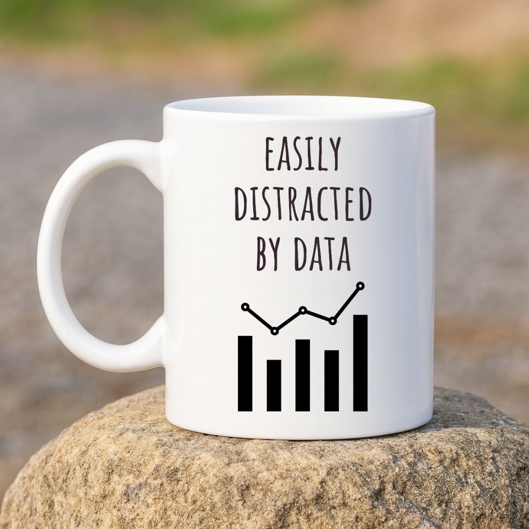 "Easily Distracted by Data" Coffee Mug