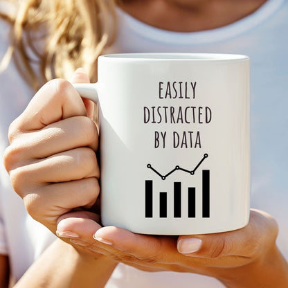 "Easily Distracted by Data" Coffee Mug