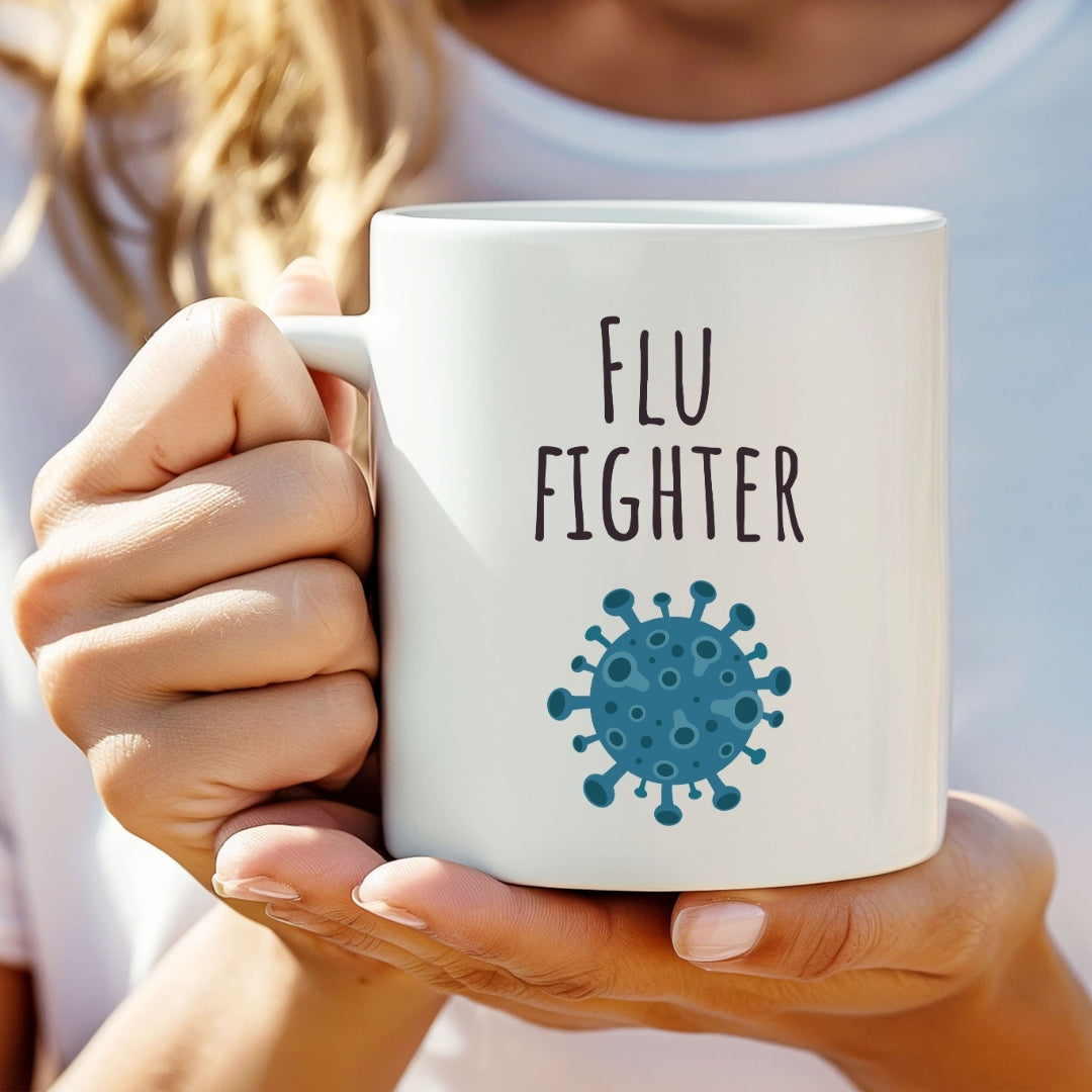 "Flu Fighter" Influenza Coffee Mug