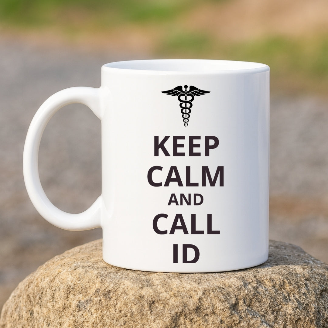 "Keep Calm and Call ID" Coffee Mug