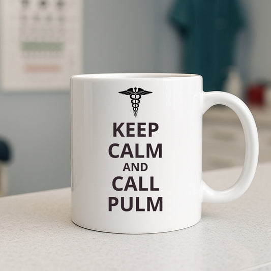 "Keep Calm and Call Pulm" Coffee Mug