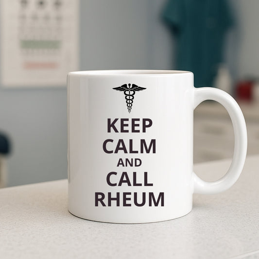 "Keep Calm and Call Rheum" Coffee Mug