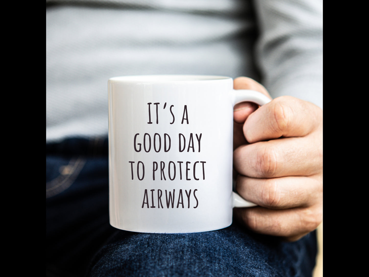 "It's a Good Day to Protect Airways"  Coffee Mug | Gift for ER Doctor, Anesthesiologist, ENT, Pulmonologist, Respiratory ICU Nurse