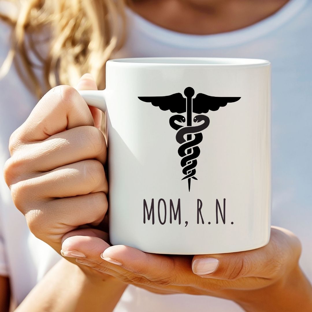 Mom, R.N. Coffee Mug for Nurse Mom