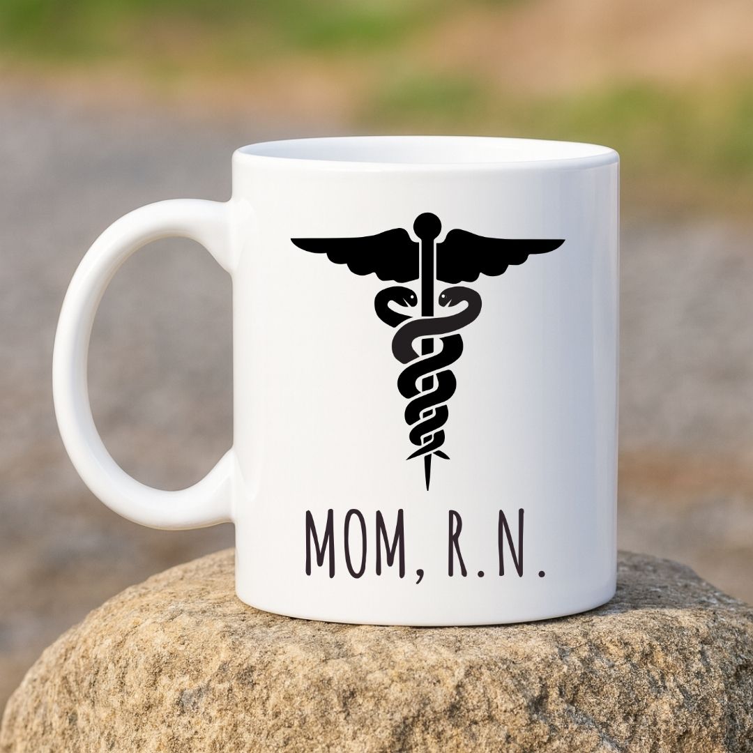 Mom, R.N. Coffee Mug for Nurse Mom