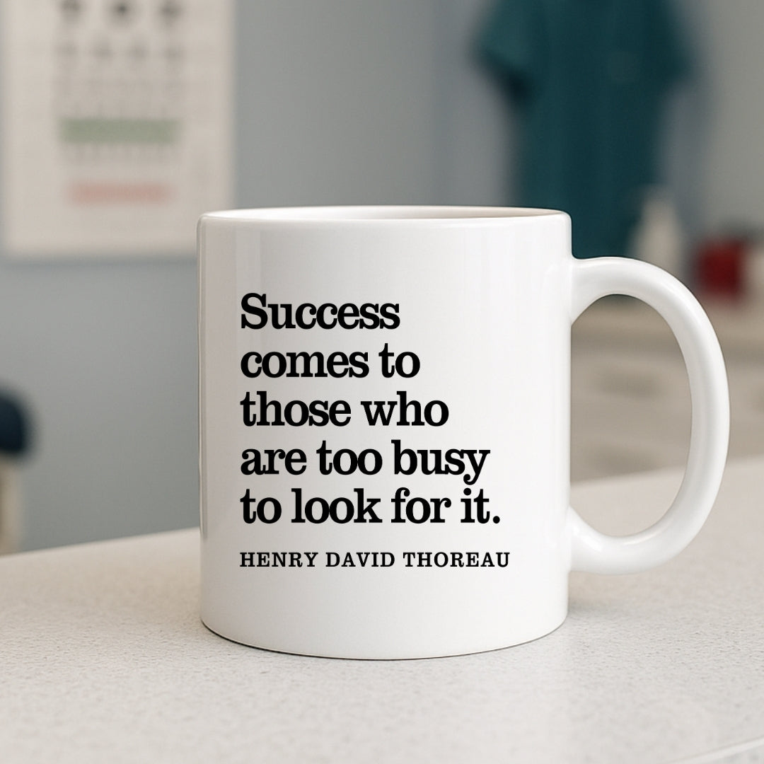 Henry David Thoreau Inspirational Quote Coffee Mug