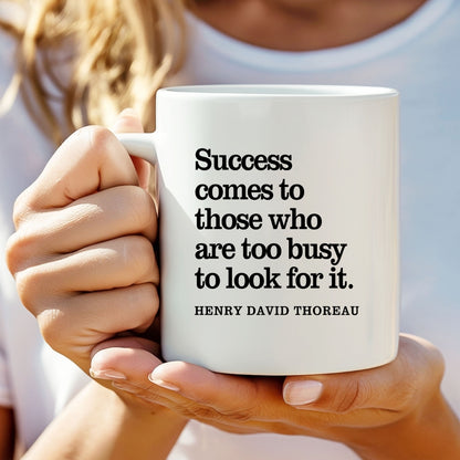 Henry David Thoreau Inspirational Quote Coffee Mug