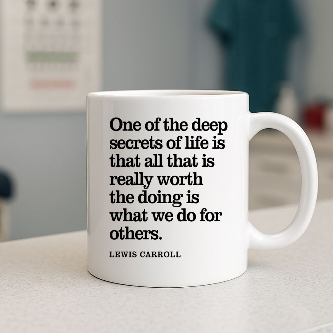 Lewis Carroll Inspirational Quote Coffee Mug