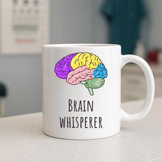"Brain Whisperer" Colorful Coffee Mug