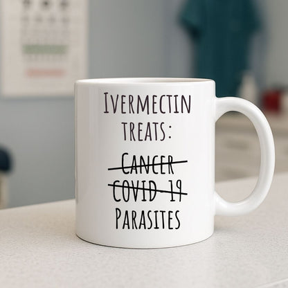"Ivermectin Treats Parasites" Coffee Mug